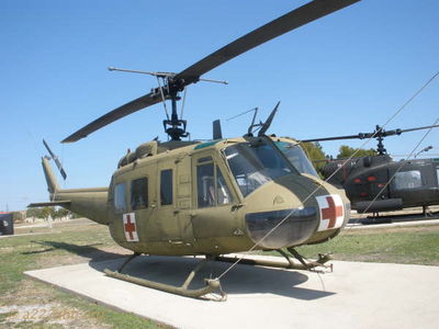 Medevac
Bob Kelly Photo

This fall my son Stephen and I drove to Fort Hood and visited the 1st Cavalry Division Museum. Anyone in the area should stop and see it. There are many vehicles: tanks, quad 50â€™s, etc., in addition to the aircraft in these photos.


