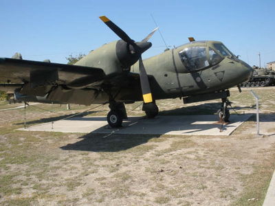 OV-1 Mohawk
Bob Kelly Photo

This fall my son Stephen and I drove to Fort Hood and visited the 1st Cavalry Division Museum. Anyone in the area should stop and see it. There are many vehicles: tanks, quad 50â€™s, etc., in addition to the aircraft in these photos.

