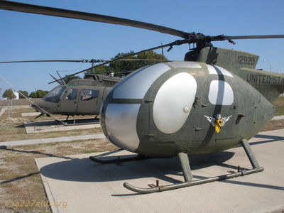 OH-6 LOH
Bob Kelly Photo

This fall my son Stephen and I drove to Fort Hood and visited the 1st Cavalry Division Museum. Anyone in the area should stop and see it. There are many vehicles: tanks, quad 50â€™s, etc., in addition to the aircraft in these photos.

