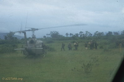 Troop loading
John Keller Photo

Load troops south of An Khe, January 1967

