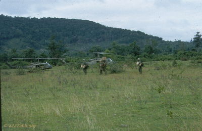Troop Pickup
John Keller Photo

Troop pickup south of An Khe, August 1966.
