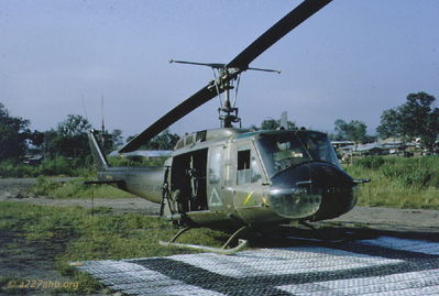 #64-13740
John Keller Photo

UH-1D # 64-13740, 15th TC pad, Golf Course. TIRED but TRUSTY!. September 1966.


