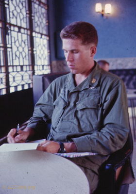 FNG Keller
John Keller Photo

WO1 John L. Keller (FNG), camp ALPHA, Tan Son Huit, April 1966.
