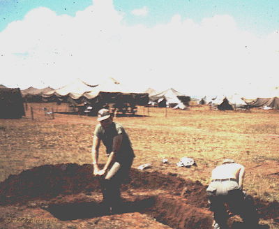 Unknowns digging trench at Pleiku
Chuck Stevens Photo

Please help with names.
