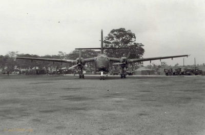 Caribou at An Khe Airport
John Keller Photo

CV-2 or C-7A "CARIBOU" at An Khe Airport, April, 1967
