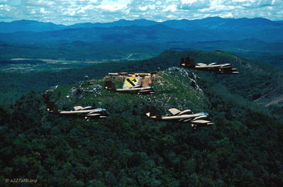 Mohawks in flight over Hon Kong Mountain
Photo by Marvin Wolf, PIO photographer, 1CAV

