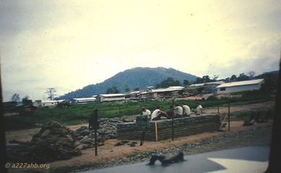 Sandbagging
Robert Keller Photo

A/227 Company Area
An Khe 1965 - 1966

