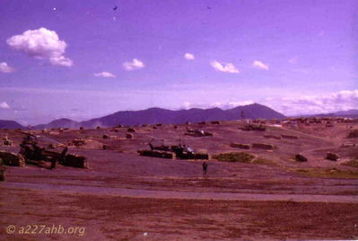 A/227 Flight Line
Howard Burbank Photo

A/227 Company Flight Line - summer of 1968
