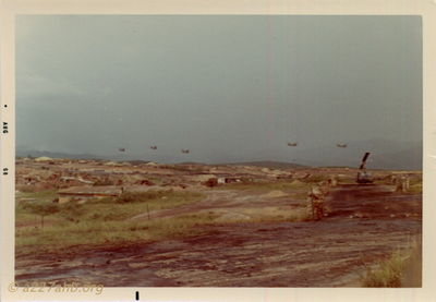 Flight of Chinooks at Camp Evans
Jay Dirnberger Photo
