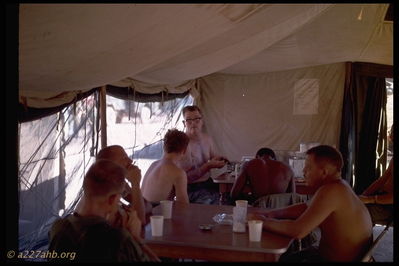 1st Sgt with back to camera
Jim Brodie Photo

Camp Evans 1968
