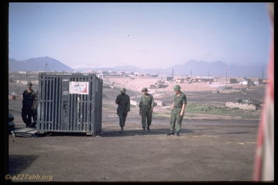 Company Area
Jim Brodie Photo

Sgt. Butler on far right
