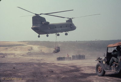 Chinook slingloading ammo
Bob Kelly Photo
