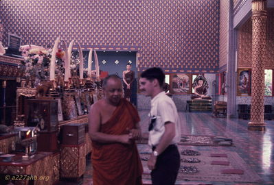 Bob Kelly meeting Monk.
Bob Kelly Photo
