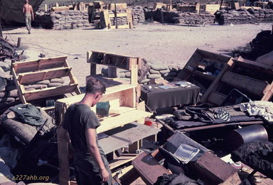 LT Sawyer roaming around to save what he could.
Bob Kelly Photo
