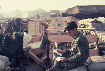 Bob Kelly taking a break
Bob Kelly Photo

My favorite picture. I was taking a break and reading a letter from my grandmother. The letter came at a good time.
