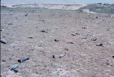 Debris from ammo dump
Bob Kelly Photo
