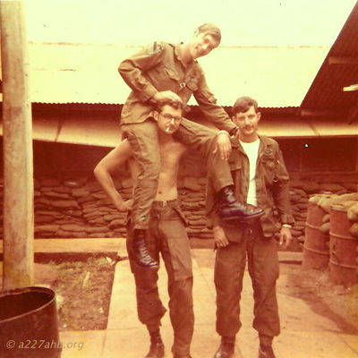 Mike Kelly (on top), Terry Moore and Trimm
Terry Moore Photo

First Flight Platoon
