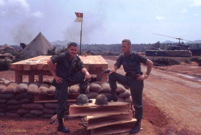 CWO Sullivan (Div HQ) on the right 
Cliff Richard Photo

