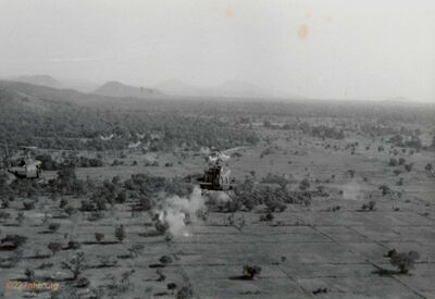 ARA prep near LZ Bartlett
Dan Nichols Photo
Provided by his family
