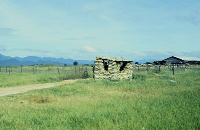  SF triangle camp neer Song Moa '67. Guard shack. 
JP Edwards Photo
