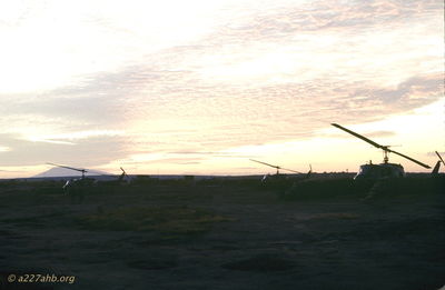  LZ Bird: Sun set on the flight line 
JP Edwards Photo
