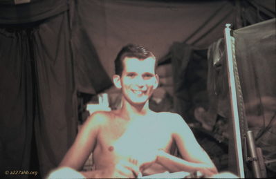 Richard Weeks at Camp Evans
Jerry Westenskow Photo
