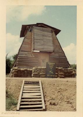 A Co at LZ English
Jay Dirnberger Photo

A/227 Commanding Officer Quarters at LZ English
