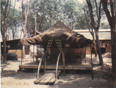 Lai Khe
Wayne Trucke Photo

The first Officer's Club at Lai Khe 1969

