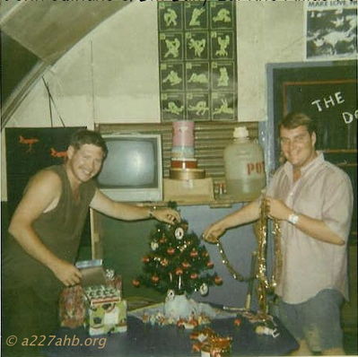 Christmas 1970
Mike Jett Photo

John Culhane & Bill Baily
Lai Khe Xmas 1970


