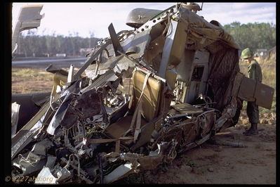 Lai Khe 66-16302
Jim Brodie Photo

Remains of 66-16302 after crash at Lai Khe, January 1969
