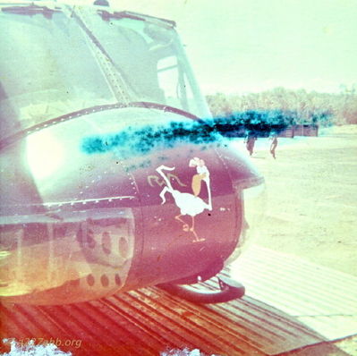 PK and Smitty on the Flight Line coming towards 424
Randy Hankins Photo

Lai Khe, 1968 - 1970

Keywords: nose art