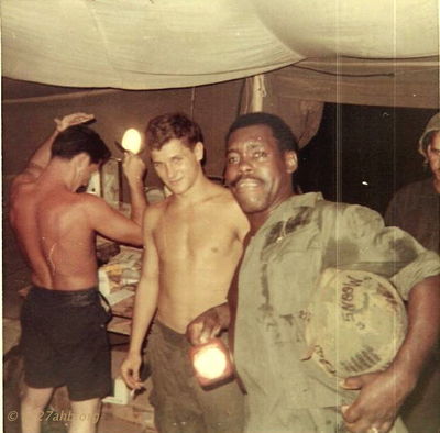 Dimp & Dide Moore
David Priest Photo

Lai Khe 1969
Can anyone help with first names or home towns?
Please send that information to the web site or contact David Priest or Joe Leonard by email. 
