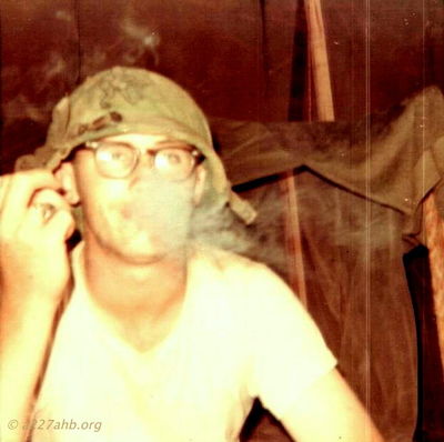 Smoke Break (No Name)
David Priest Photo

Lai Khe 1969
Can anyone help with first names or home towns?
Please send that information to the web site or contact David Priest or Joe Leonard by email.

