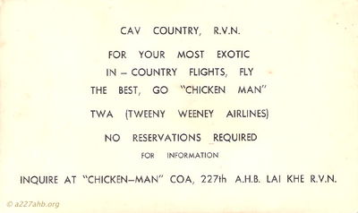 Chickenman Calling Card
Terry Moore Photo
