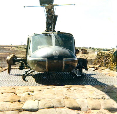 My First Gunship
Rickey McKay photo

 The first gun ship I was ever asigned to as a door gunner #487 
