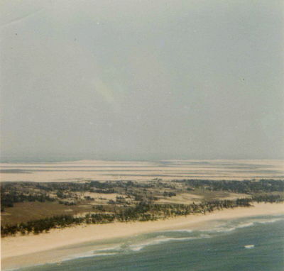 NV Beach
Rickey McKay photo

 Past that last sandy area is North Vietnam we were working with marines 
