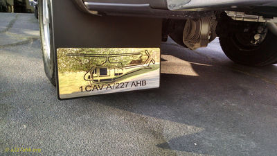 Stainless Steel Flaps on Truck
Wayne Carlisle Photo
"DuraFlap in Oregon made those up for me"
Wayne served with A/227 at Lai Khe, 1970-1971
