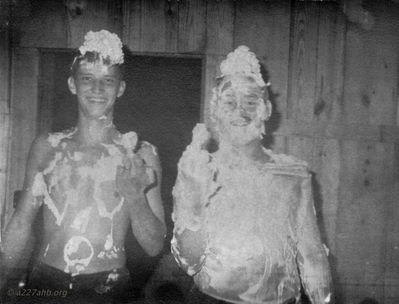 Shaving Cream Party
Mickey Barry Photo
Lai Khe
 Wayne Carlile on left 
