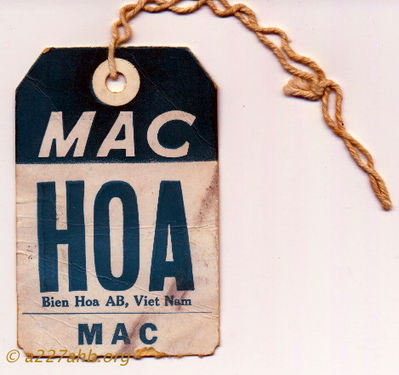 Luggage Tag - Bien Hoa
Mickey Barry Photo

