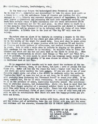 A/227 Letter Home
Mickey Barry Photo
