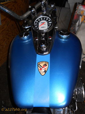 Bike Tank with A/227 Emblem
Mickey Barry Photo

