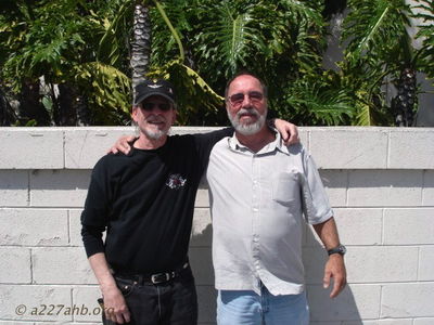Dennis Burden & Robert Rabello
Dennis Burden Photo

Former Crew Chiefs Dennis Burden (left) and Robert Rabello (right)
Summer 2009 Visit to California (San Diego area)
