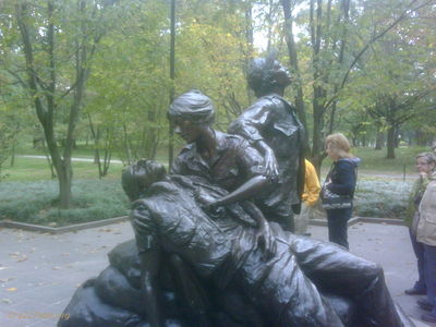 Nurse's Memorial at the Wall
Jay Dirnberger Photo

Every time I visit Washington DC I stop by the Vietnam Veterans Memorial. I first check on my copilot's plaque (Don McNeil May 1968)and then salute all of the names.

I also check on the memorial to the nurses. It is just a few yards away. You will remember them..they were the ones who rushed out of the Medevac tent to take care of our fallen brothers.
October 22, 2010
