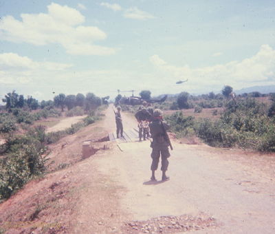 8th Engineers on bridge #29.
Bob Kelly Photo

