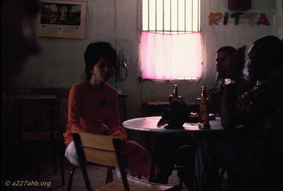 Ritta in Ritta's Bar. Ritta sign in upper right.
Bob Kelly Photo
