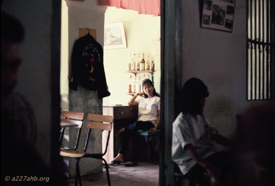 Young waitress in Ritta's Bar
Bob Kelly Photo
