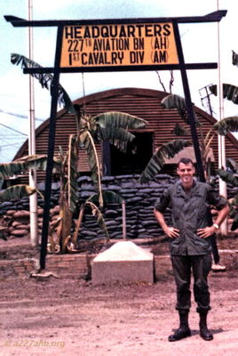 Michael Thelen (Battalion S1) at Phouc Vinh
Michael Thelen Photo

Headquarters of the 227th Aviation Battalion at Phouc Vinh in 1969.


