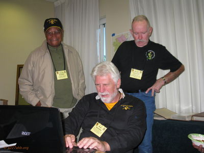 Clarance Hartfield, Dean Houstman and Joe Levengood
Lillian Burbank Photo
