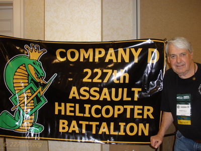Robert Kelly with the D/227 Banner
Robert Kelly Photo
