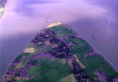 Barge Traffic on River near Saigon 
Howard Burbank Photo
